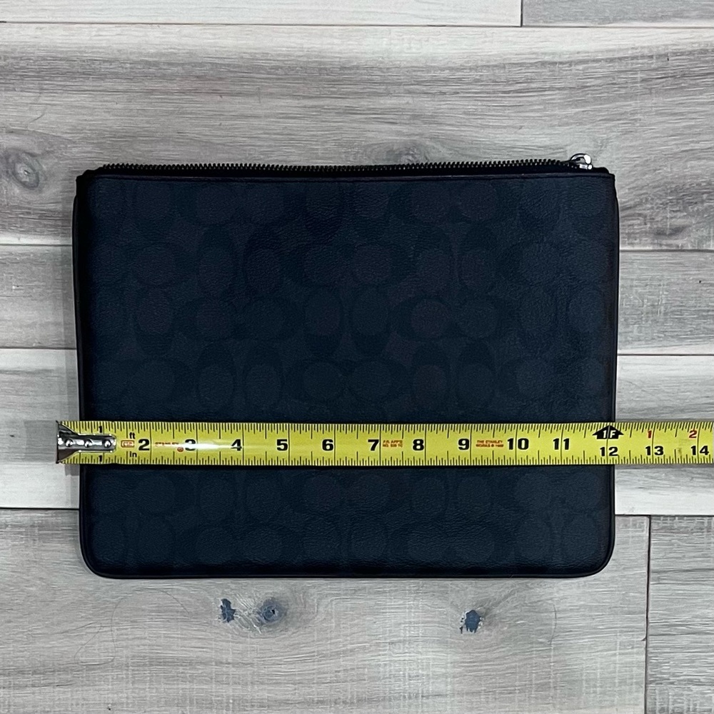 NWOT Coach Large Pouch Signature Canvas Shad - Picture 7 of 16